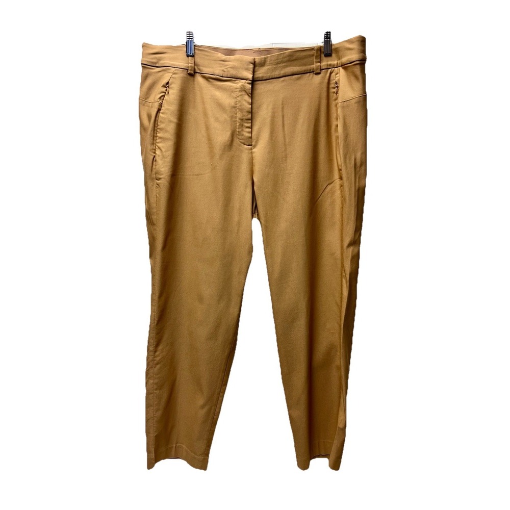 Lane Bryant 20 Natural Wheat 4-Season Slim Ankle Pants Business Casual